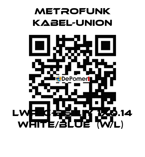 LWP-C-26 LIY 1x0.14 white/blue  (W/L)  METROFUNK KABEL-UNION
