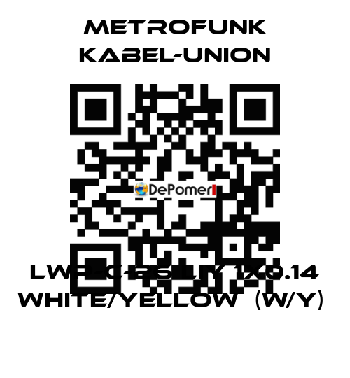 LWP-C-26 LIY 1x0.14 white/yellow  (W/Y)  METROFUNK KABEL-UNION