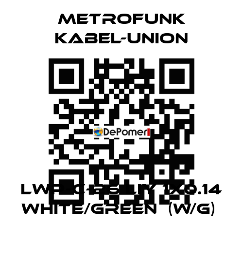 LWP-C-26 LIY 1x0.14 white/green  (W/G)  METROFUNK KABEL-UNION