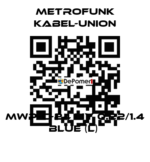 MWP-C-24 LIY 0.22/1.4 blue (L)  METROFUNK KABEL-UNION