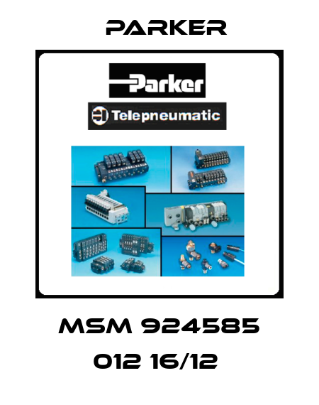 MSM 924585 012 16/12  Parker