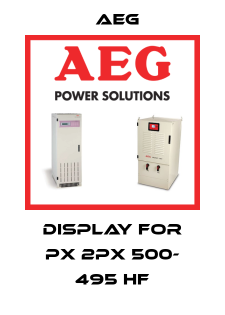 Display for PX 2PX 500- 495 HF AEG