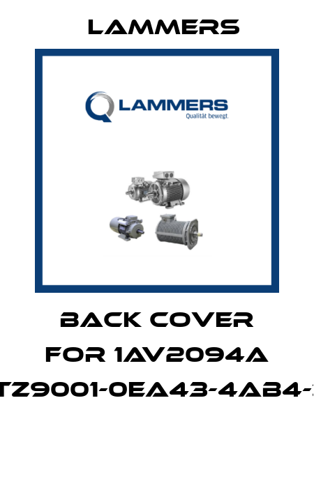 Back cover for 1AV2094A 1TZ9001-0EA43-4AB4-Z  Lammers