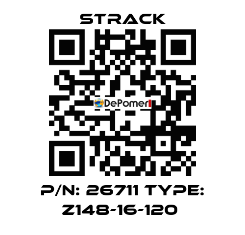 P/N: 26711 Type: Z148-16-120  Strack