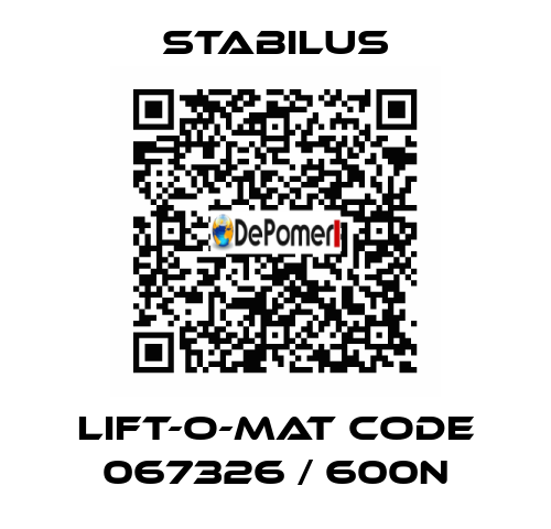 LIFT-O-MAT CODE 067326 / 600N Stabilus