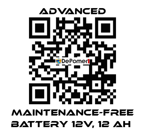 Maintenance-Free Battery 12V, 12 Ah  Advanced