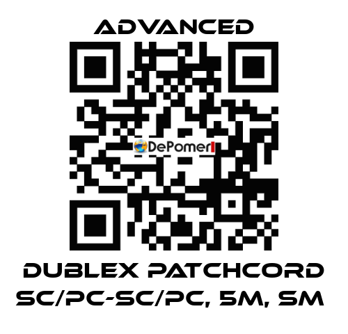 Dublex Patchcord SC/PC-SC/PC, 5m, SM  Advanced