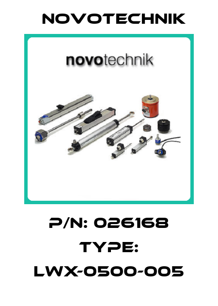 P/N: 026168 Type: LWX-0500-005 Novotechnik