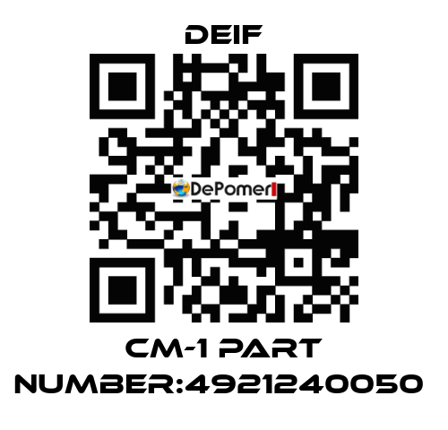 CM-1 part number:4921240050  Deif