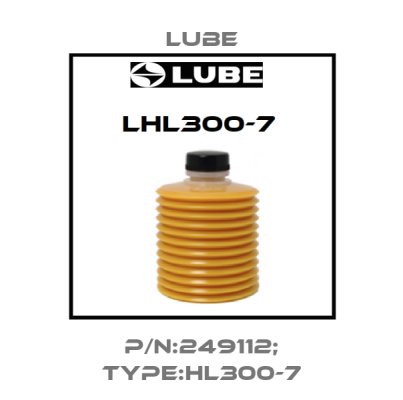 P/N:249112; Type:HL300-7 Lube