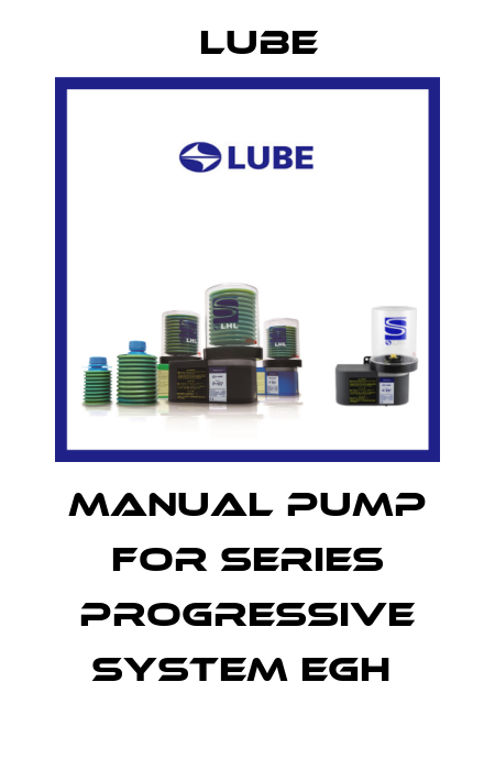 Manual Pump for Series Progressive System EGH  Lube