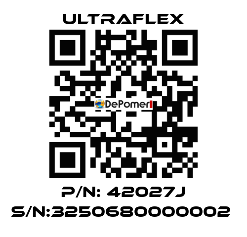 P/N: 42027J S/N:3250680000002  Ultraflex