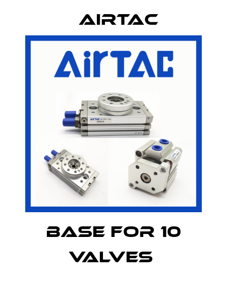 base for 10 valves  Airtac