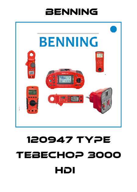 120947 Type TEBECHOP 3000 HDI   Benning