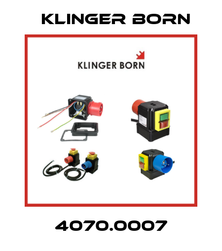 4070.0007 Klinger Born