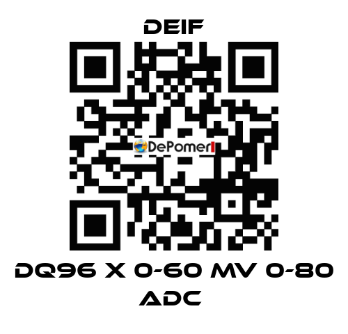 DQ96 X 0-60 MV 0-80 ADC  Deif
