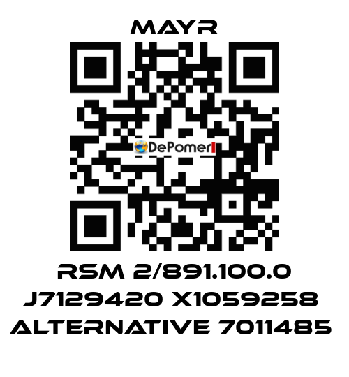 RSM 2/891.100.0 J7129420 X1059258  alternative 7011485  Mayr
