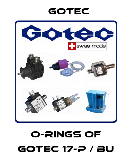 o-rings of GOTEC 17-P / BU Gotec