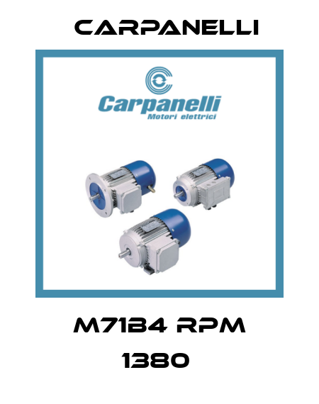 M71B4 RPM 1380  Carpanelli