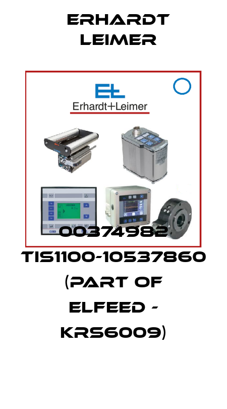 00374982 TIS1100-10537860 (part of ELFEED - KRS6009) Erhardt Leimer