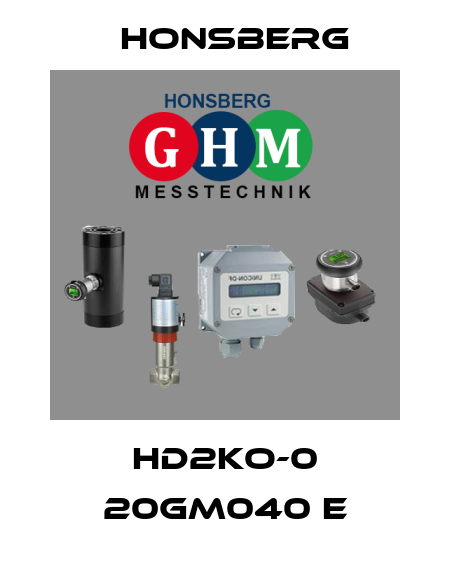 HD2KO-0 20GM040 E Honsberg