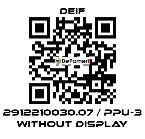 2912210030.07 / PPU-3 without display Deif