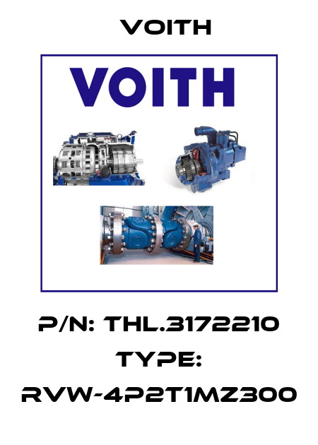 P/N: THL.3172210 Type: RVW-4P2T1MZ300 Voith