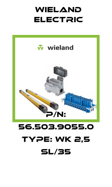 P/N: 56.503.9055.0 Type: WK 2,5 SL/35 Wieland Electric
