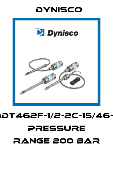 MDT462F-1/2-2C-15/46-A  PRESSURE RANGE 200 BAR  Dynisco