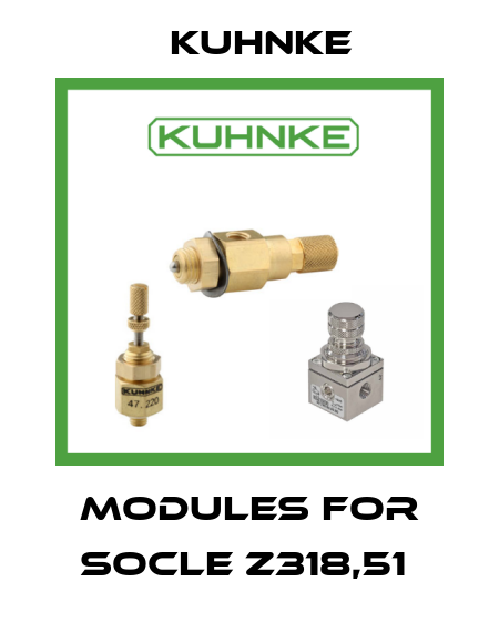 MODULES FOR SOCLE Z318,51  Kuhnke