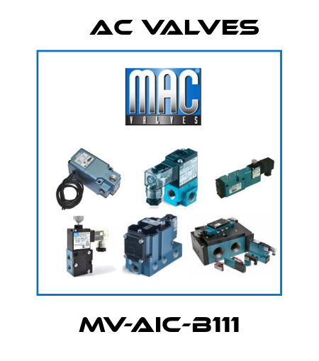 MV-AIC-B111 МAC Valves
