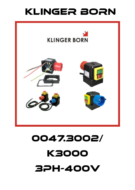 0047.3002/ K3000 3Ph-400V Klinger Born