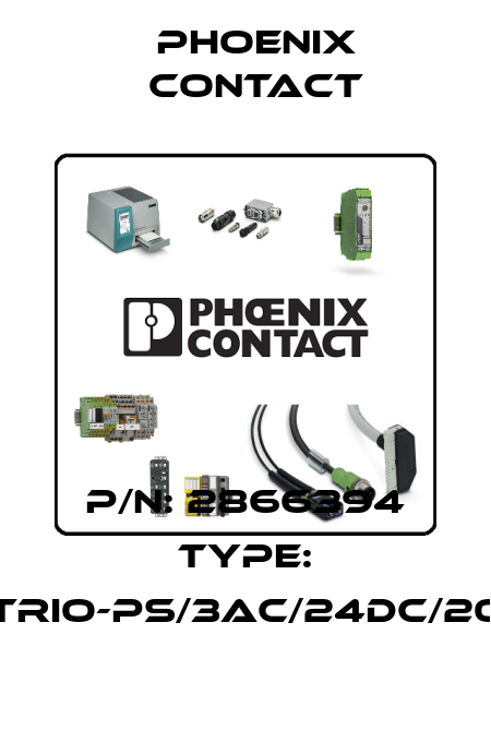 P/N: 2866394 Type: TRIO-PS/3AC/24DC/20 Phoenix Contact