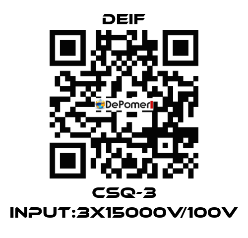 CSQ-3 Input:3x15000V/100V Deif