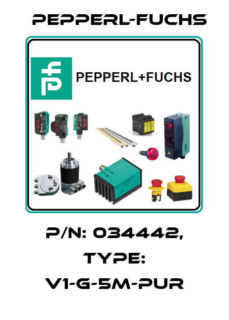 p/n: 034442, Type: V1-G-5M-PUR Pepperl-Fuchs