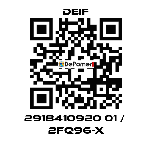 2918410920 01 /  2FQ96-x Deif