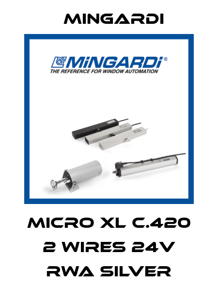 MICRO XL C.420 2 WIRES 24V RWA SILVER Mingardi