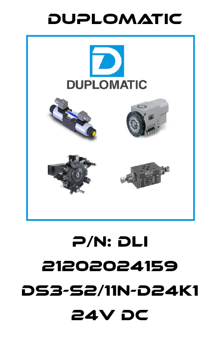 P/N: DLI 21202024159 DS3-S2/11N-D24K1 24V DC Duplomatic