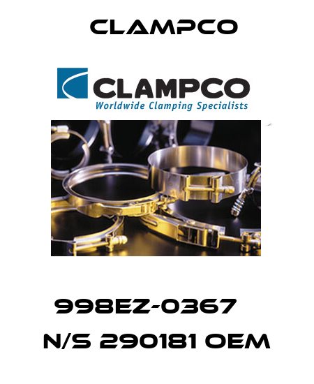 998EZ-0367    N/S 290181 oem Clampco