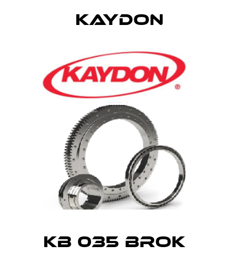 KB 035 BROK Kaydon