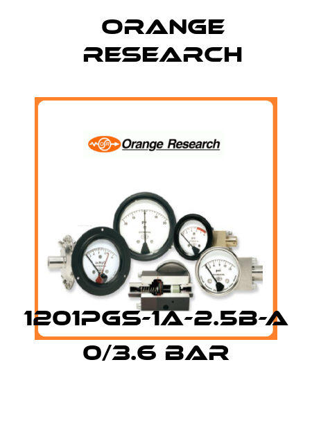1201pgs-1a-2.5b-a 0/3.6 bar Orange Research