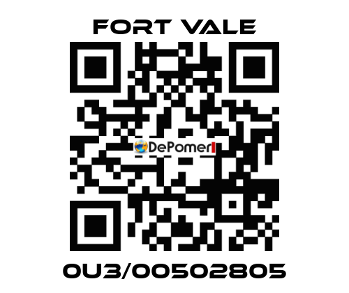 0U3/00502805 Fort Vale