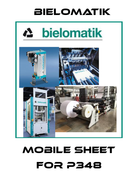mobile sheet for P348 Bielomatik