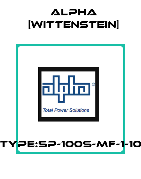 Type:SP-100S-MF-1-10 Alpha [Wittenstein]