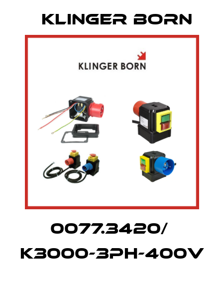 0077.3420/  K3000-3Ph-400V Klinger Born