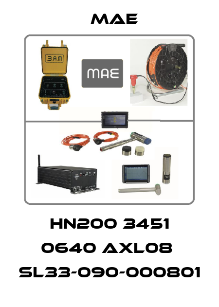 HN200 3451 0640 AXL08  SL33-090-000801 Mae
