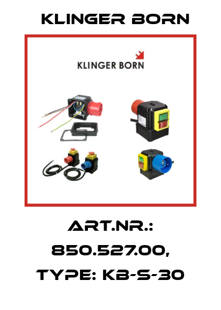 Art.Nr.: 850.527.00, Type: KB-S-30 Klinger Born