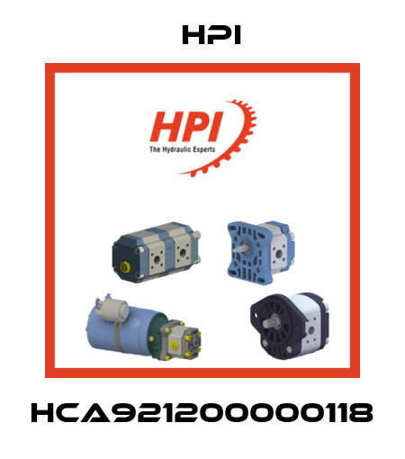 HCA921200000118 HPI