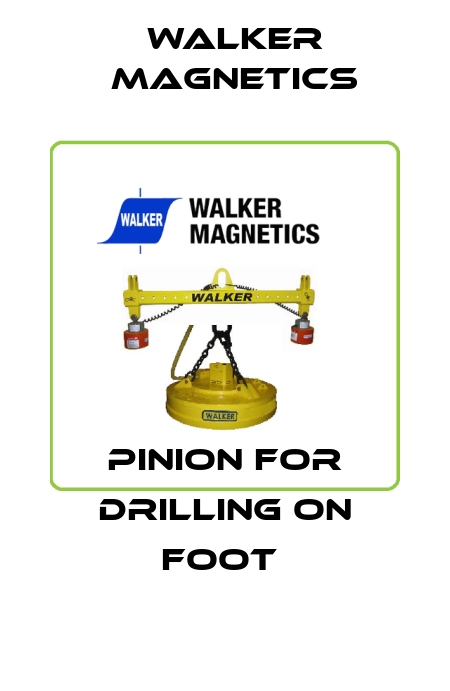 PINION FOR DRILLING ON FOOT  Walker Magnetics