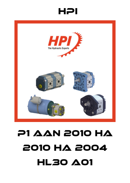 P1 AAN 2010 HA 2010 HA 2004 HL30 A01 HPI